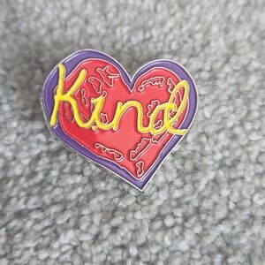 Kind Heart Shaped Pin